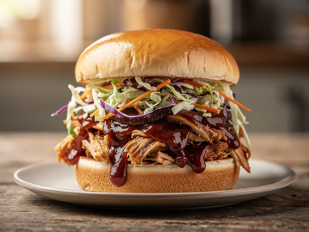 BBQ Pulled Chicken Sandwiches