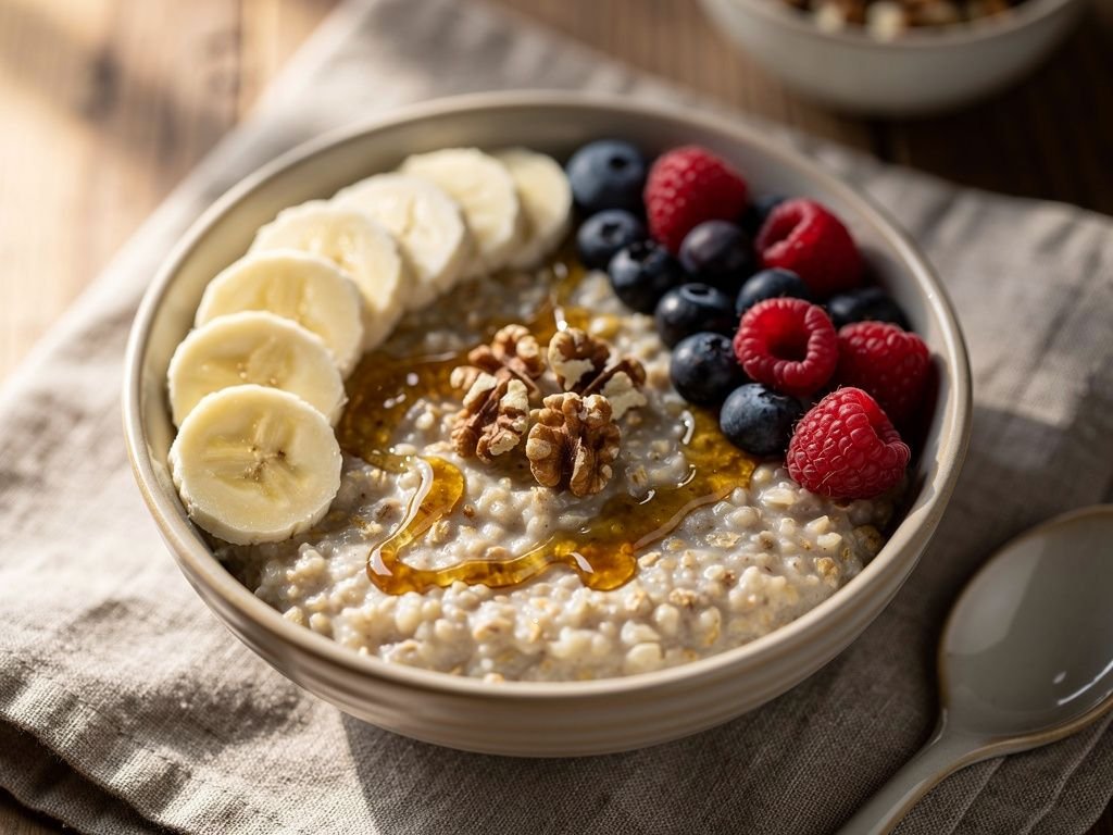 Creamy Steel-Cut Oatmeal with Toppings Bar