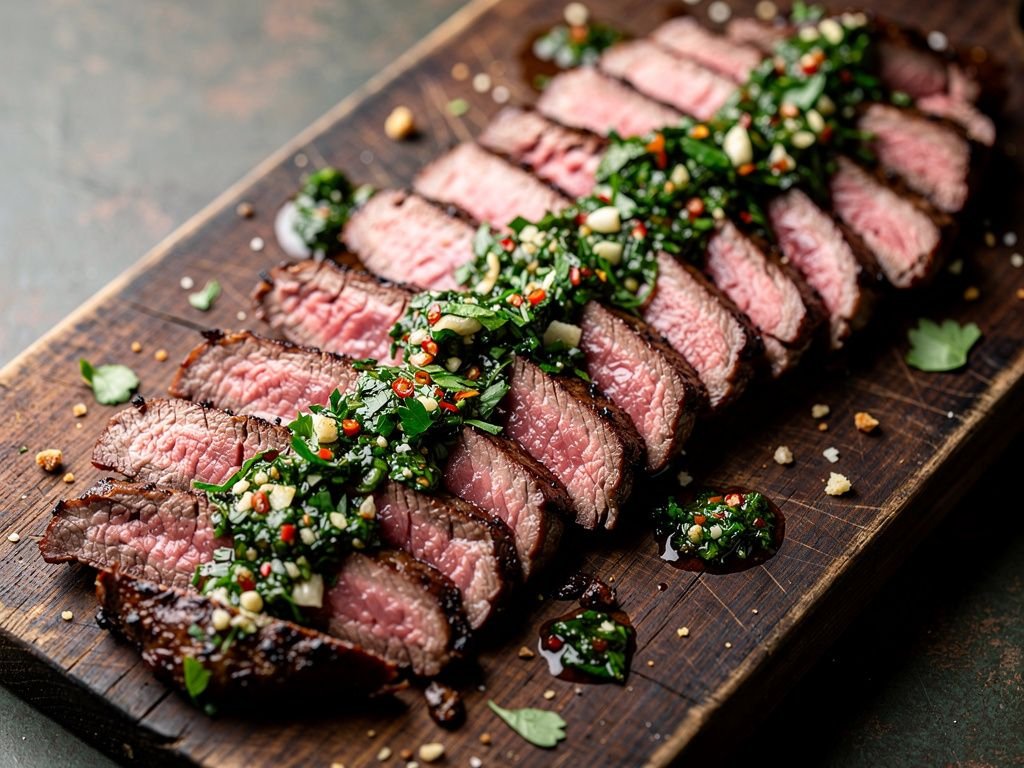 Grilled Skirt Steak with Chimichurri
