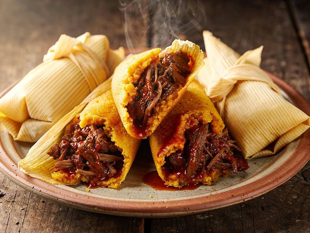 Red Chile Beef Tamales