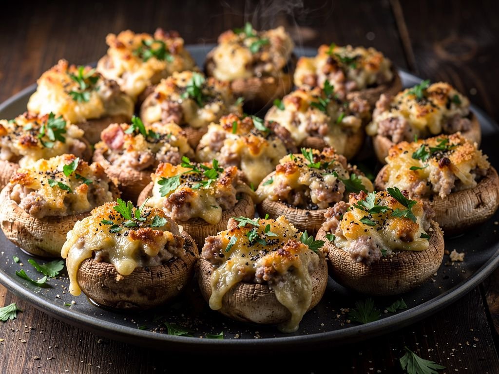 Sausage Stuffed Mushrooms
