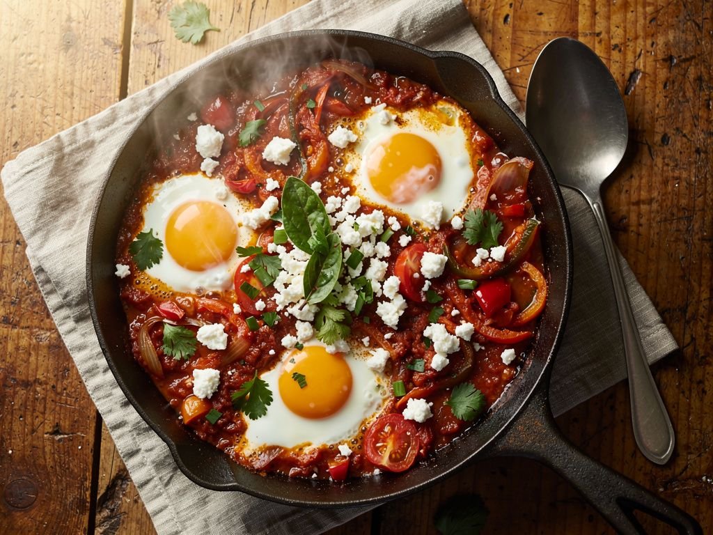 Shakshuka (Eggs in Spiced Tomato Sauce)