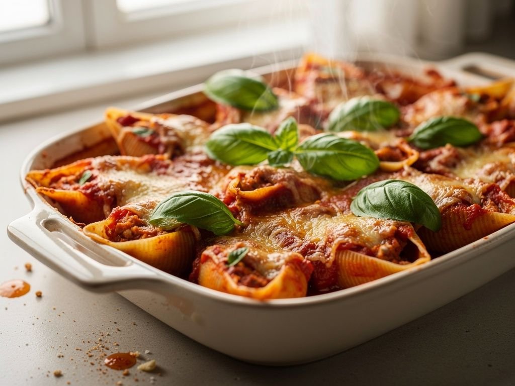 Spinach and Ricotta Stuffed Shells